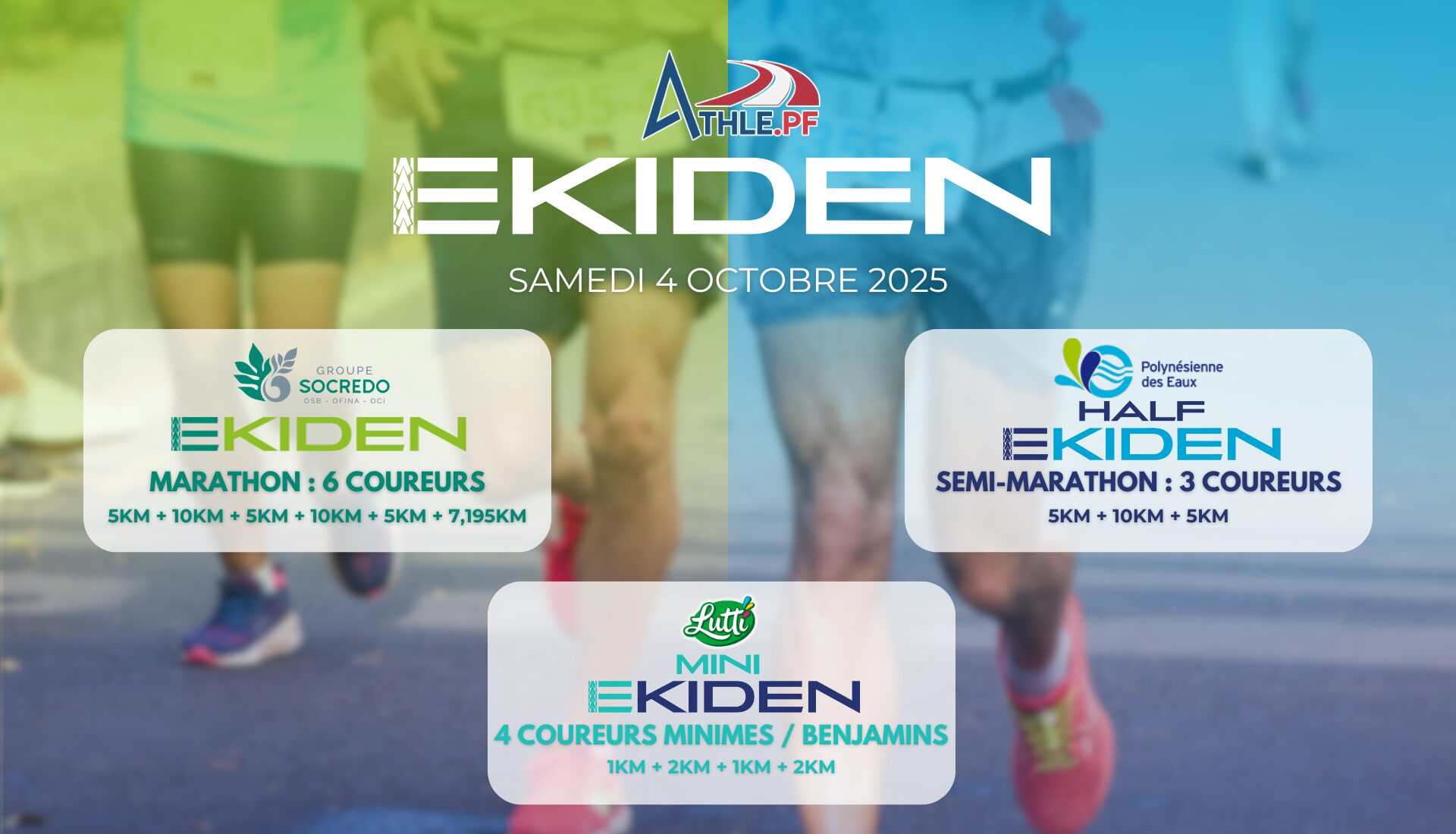 SOCREDO EKIDEN, POLYNESIENNE DES EAUX HALF EKIDEN et MINI EKIDEN